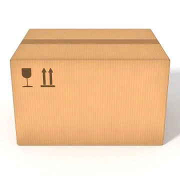 Cardboard box Stock Illustration