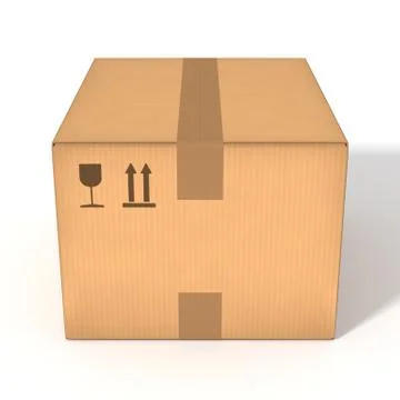 Cardboard box Illustrazione stock