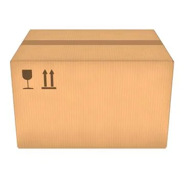 Cardboard box Illustrazione stock