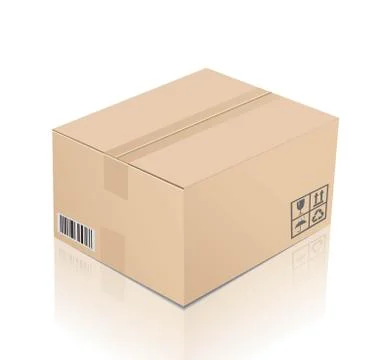Cardboard box Stock Illustration