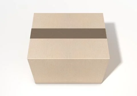 Cardboard Box Stock Illustration