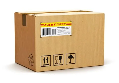 Cardboard box Stock Illustration