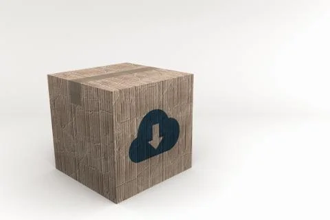 Cardboard box Stock Illustration