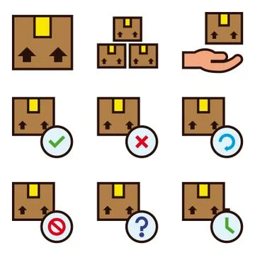 Cardboard Box Illustrazione stock