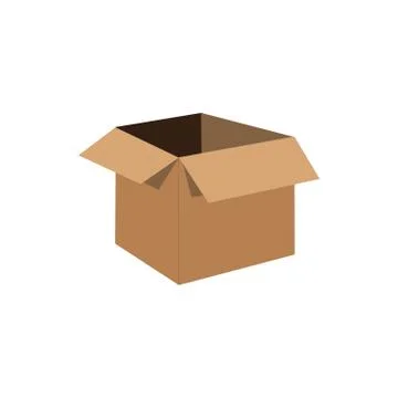 Cardboard Box Stock Illustration
