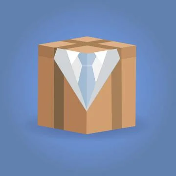 Cardboard box Stock Illustration