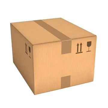 Cardboard box Stock Illustration