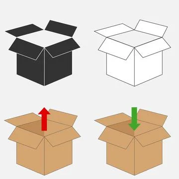 Cardboard box イラスト素材