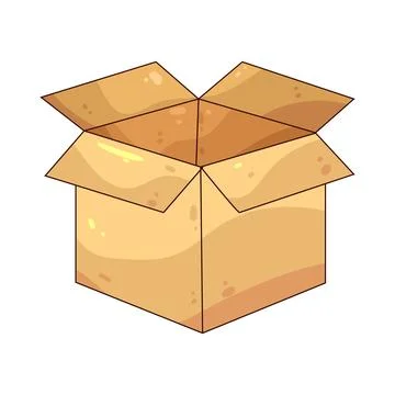 Cardboard Box illustration Stock Illustration
