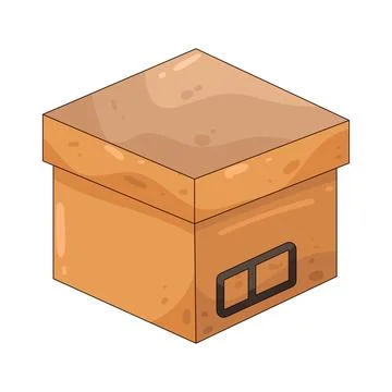 Cardboard Box illustration Stock Illustration