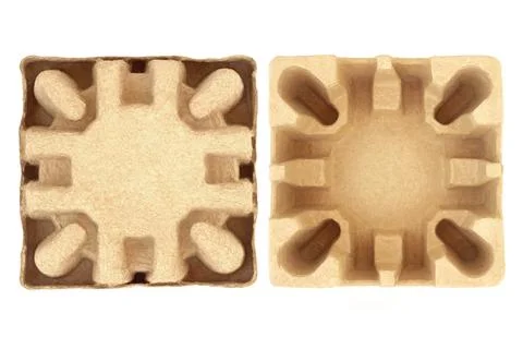 Cardboard Box Insert and Reverse Carton for Delivery Parcel Stock Photos