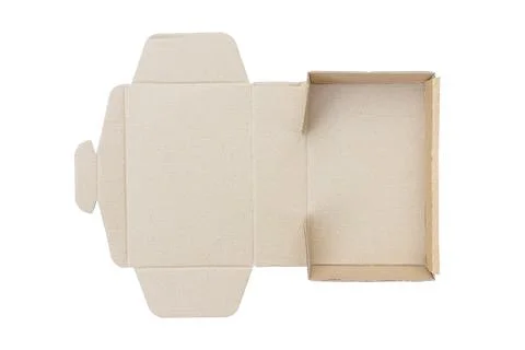 Cardboard box isolate Stock Photos