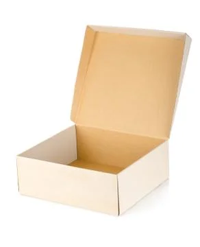 Cardboard box isolated Stock Photos