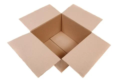 Cardboard box isolated Stock Photos