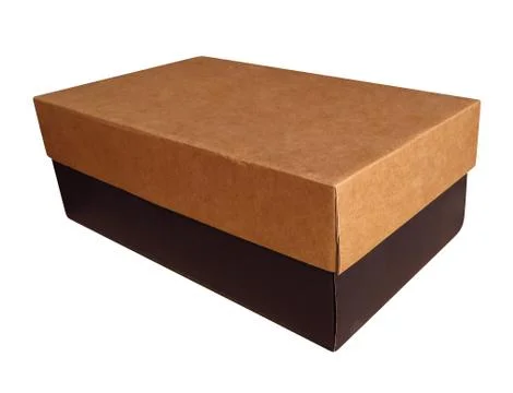 Cardboard box isolated Stock Photos