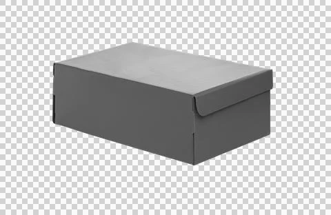 Cardboard box isolated on a  transparent background Stock Photos