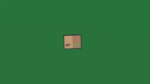 Cardboard box on it and house an image of cigarette in gear background Stock Footage 336892222