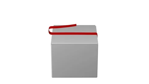 Cardboard box open, turn around, and close. 3D rendering. 스톡 동영상 72650749