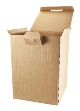 Cardboard box package isolated Stock Photos
