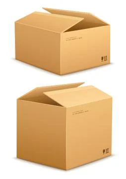 Cardboard box for packing 스톡 일러스트