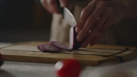 Cardboard Box, Professional Chef Cooking Confidently Adding Toppings to Raw Stock Footage 242447725
