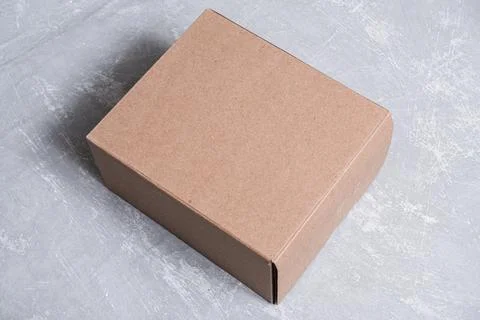 Cardboard box with texture use for mockup Ilustração Stock