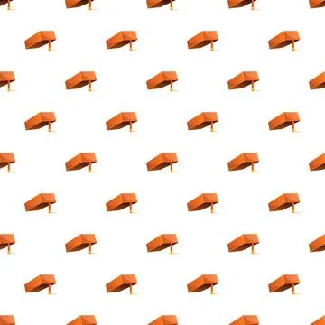 Cardboard box trap with stick pattern repeating Illustrazione stock