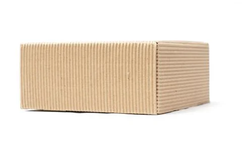 Cardboard box on a white background Stock Photos