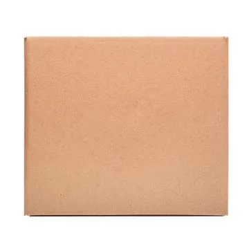 Cardboard box on white. Stock Photos