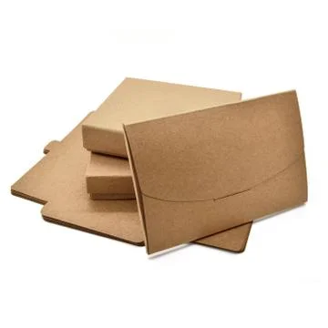 Cardboard boxes and envelope Stock Photos
