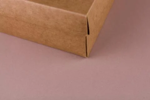 Cardboard boxes in the background for moving or for packaging Stock Photos