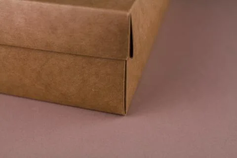 Cardboard boxes in the background for moving or for packaging Foto stock