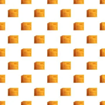 Cardboard boxes creating seamless packaging delivery pattern Stock Illustration