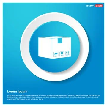 Cardboard boxes icon Illustrazione stock