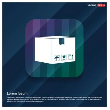 Cardboard boxes icon Stock Illustration