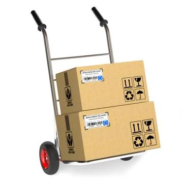 Cardboard boxes Stock Illustration