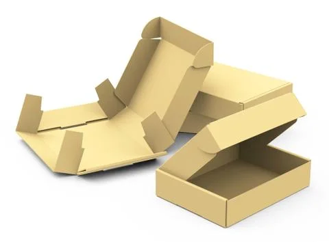 The cardboard boxes Stock Illustration