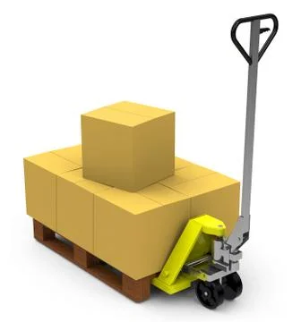 The cardboard boxes Stock Illustration