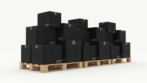 Cardboard boxes Stock Illustration