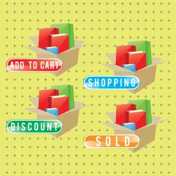 Cardboard Boxes Stock-Illustration