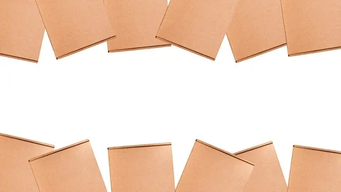 Cardboard boxes pattern animated motion graphic Stock Footage 109503255