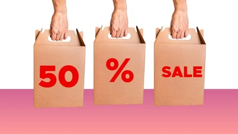 Cardboard boxes pattern animated motion graphic Vidéo 111653308