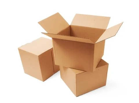 Cardboard boxes Stock Photos