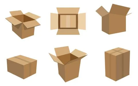 Cardboard Boxes Stock Photos