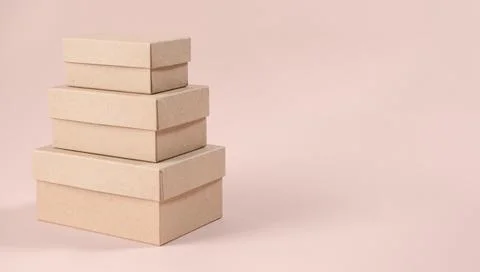 Cardboard boxes Foto stock