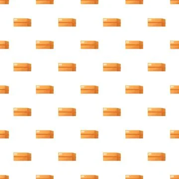 Cardboard boxes seamless pattern for shipping concept Stock Illustration