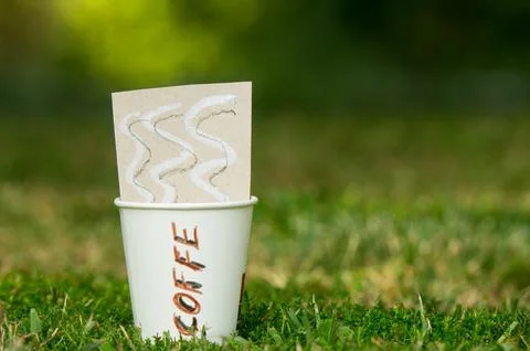 Cardboard coffee Stock Photos
