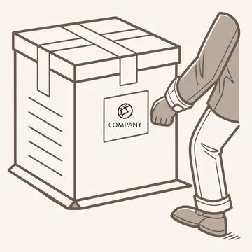 Cardboard Delivery Box Package Vector Icon Stock Illustration