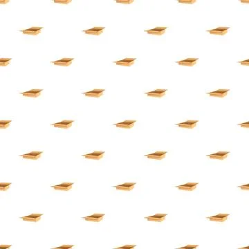 Cardboard delivery boxes logistic seamless pattern background Stock Illustration