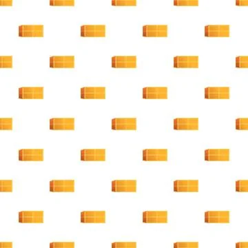 Cardboard delivery boxes repeat seamless pattern shipping concept Stockillustratie